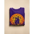 thumbnail image 3 of Halloween Town Sweatshirt Men -Image by Shutterstock, Male 4X-Large, 3 of 4