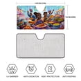 thumbnail image 4 of Iwájú Parasol para Parabrisas Delantero Protector Plegable, Visera Solar para Auto Bloquea Rayos UV Mantiene tu Vehículo Fresco140cm*76cm, 4 of 6