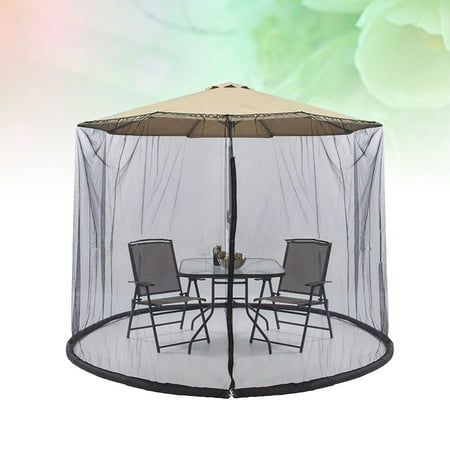 300x230cm Patio Umbrella Cover Zippered Mosquito Netting Screen Table Garden Deck Furniture For Outdoor Black Canada 300x230cm Patio Umbrella Cover Zippered, Mosquito Net Patio