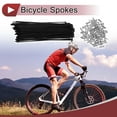 thumbnail image 2 of 72 Set 14G Bicycle Spoke 152mm Bike Wheel Spoke Carbon Steel Black, 2 of 7