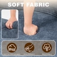 thumbnail image 3 of Walsunny 2-in-1 Convertible Futon Sofa Bed, Boneless Foldable Sofa Bed, Lazy Sleeper Sofa Couch, Memory Foam Folding Couch for Living Room, Bedroom, Blue, 3 of 10