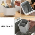 thumbnail image 3 of Cutlery Utensil Silverware Drying Rack Basket Holder with Hooks - Flatware Storage for Kitchen Dish Drainer Dish Drying Rack, 3 of 7