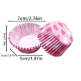 thumbnail image 3 of 100-Count Thickened Greaseproof Baking Cups, Sturdy Non-Stick Muffin Liners, Colorful Printed Paper Holders For Making Snow Skin Mochi, Cupcakes, Mini Cakes For Home Baking,, 3 of 6