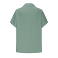 thumbnail image 3 of perfectbot Women's Button Down Lapel Shirts Short Sleeve Summer Plus Size Top Blouses Loose Casual Clothes S-5XL, 3 of 4