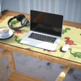 thumbnail image 3 of Long Mouse Pads for Desk,Yellow Cartoon Dinosaurs Pattern Desk Mats on Top Of Desks, Desk Mouse Pad Extra Large with 3mm Non-Slip Base and Stitched Edge for Gaming,Office,Work,Home 35.4"x15.7", 3 of 6