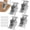Sliver, variant on 4 Pack Locking Hinge for Folding Table Brackets, Self-Lock Hinge with Screws for Folding Table Legs, Lock Extension Support Bracket Bed Legs