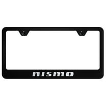 Nissan Nismo Laser Etched Logo Stainless Steel License Plate Frame (Black)