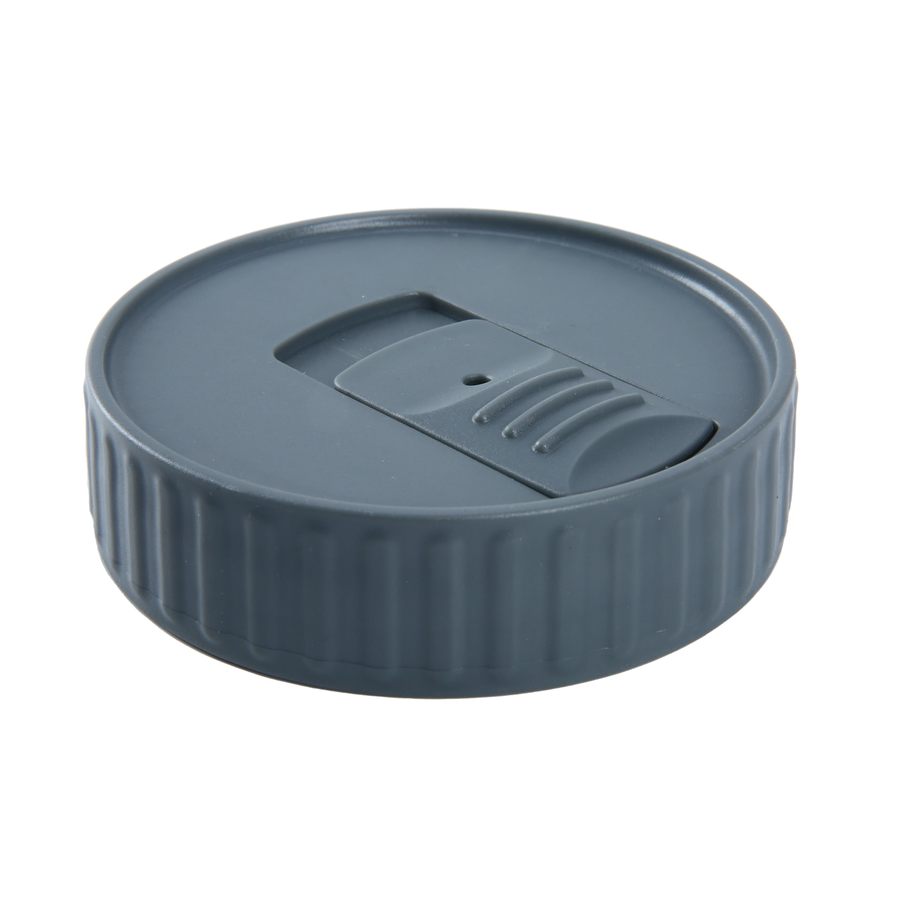 (2 pack) Mainstays BPA-Free Plastic Mason Jar Lids for Drinking – Dishwasher Safe Gray Canning Jar Lids
