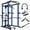 Black+Blue 16, variant on Multi-functional Power Cage 1000Lbs Capacity, Home Adjustable Pullup Squat Rack with Lat Pull-down, Steel Frame Weight Rack for Strength Training, Black+Green