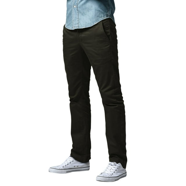Pantalones a juego para hombre, entallados, pierna recta, casual, verde 42