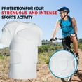 thumbnail image 2 of TUOYR Adult Padded Compression Shirt Protective Shirt Rib Chest Protector for Football Paintball Baseball, 2 of 7