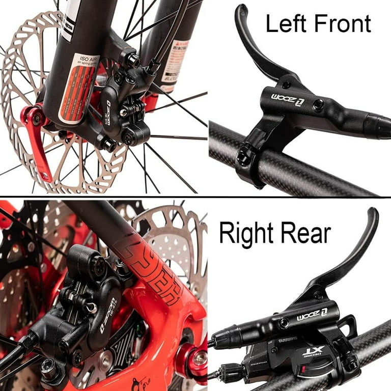 ZOOM Mountain Bike Hydraulic Disc Brakes Set 4-Piston Brakes