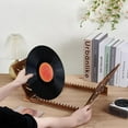 thumbnail image 3 of Soporte para discos de vinilo: Organizador de madera de pino para discos de vinilo, ideal para decoración del hogar, revistas, libros y archivos. Medidas: 15 x 11 x 8 pulgadas., 3 of 7