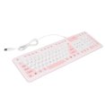 thumbnail image 3 of Silicone Keyboard Foldable Keyboard Silicone Foldable Silicone Keyboard 106 Keys Waterproof Dustproof Foldable Usb Wired Silent Silicone Keyboard For Pc Laptop Game, 3 of 8