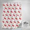 thumbnail image 5 of Shower Curtains for Bathroom-36"x72",Watercolor Seamless Red Cherry Waterproof Bath Curtain Grommet Shower Curtain Set with Hooks,Summer Rustic Farmhouse Fruit Washable Bath Accessories, 5 of 7