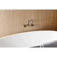 thumbnail image 2 of Kingston Brass KS1026PKX Duchess Two-Handle Wall Mount Roman Tub Faucet, Polished Nickel, 2 of 7