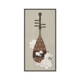 thumbnail image 3 of Póster con estampado de peonía de ciruela y loto con letras, elegante pintura china en lienzo, arte de pared de plantas, cuadros decorativos para el hogar, 3 of 5