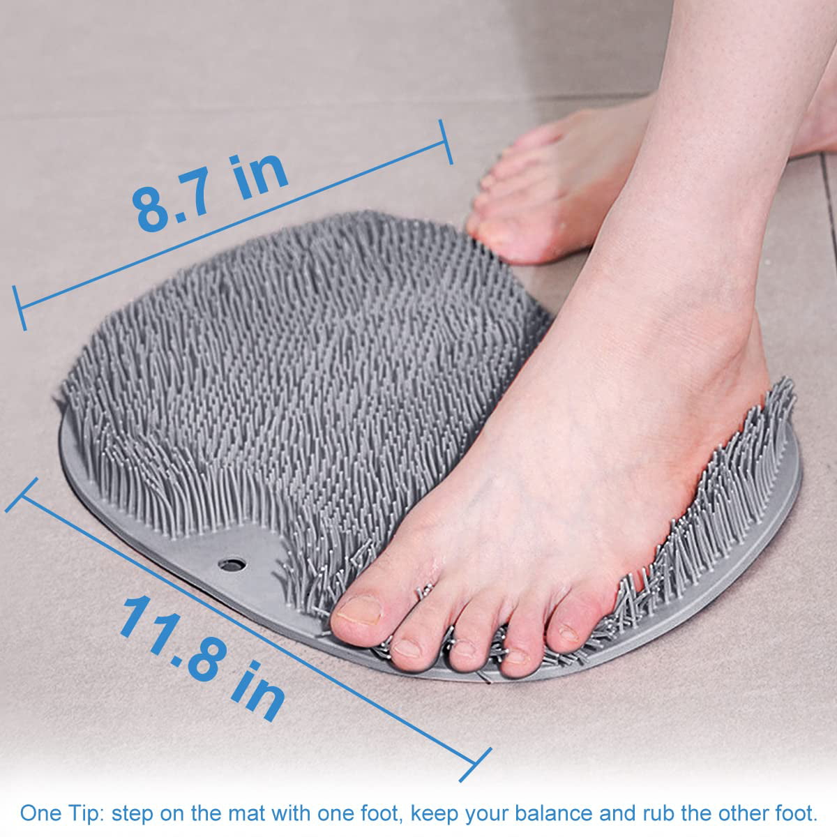 Shower Foot Scrubber by Love, Lori - Foot Scrubbers for Use in Shower