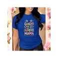 thumbnail image 1 of Playera Blusa De Gracias Por Ser Mi Apoyo Mama Ropa Para Mujer Con Mensaje Color Azul Talla Grande Marca Emil SaEs, 1 of 4