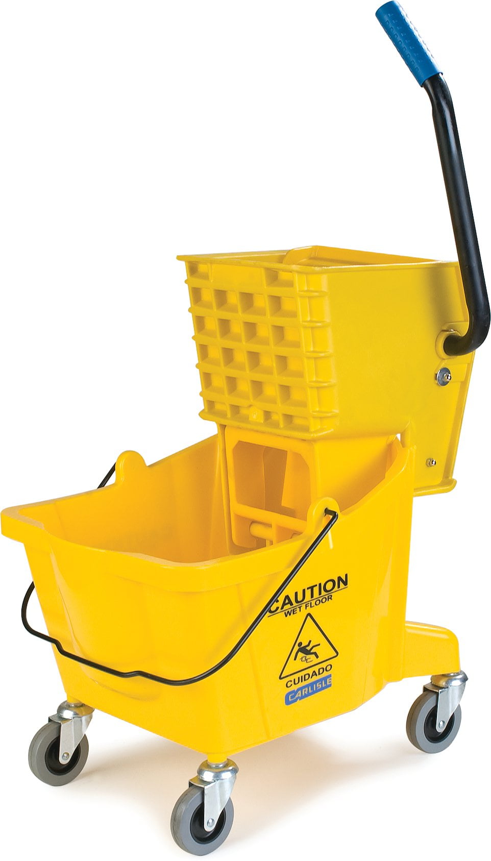 5 Gallon 20L Commercial Mini Mop Bucket with Wringer Combo Cleaning Cart Wringer 