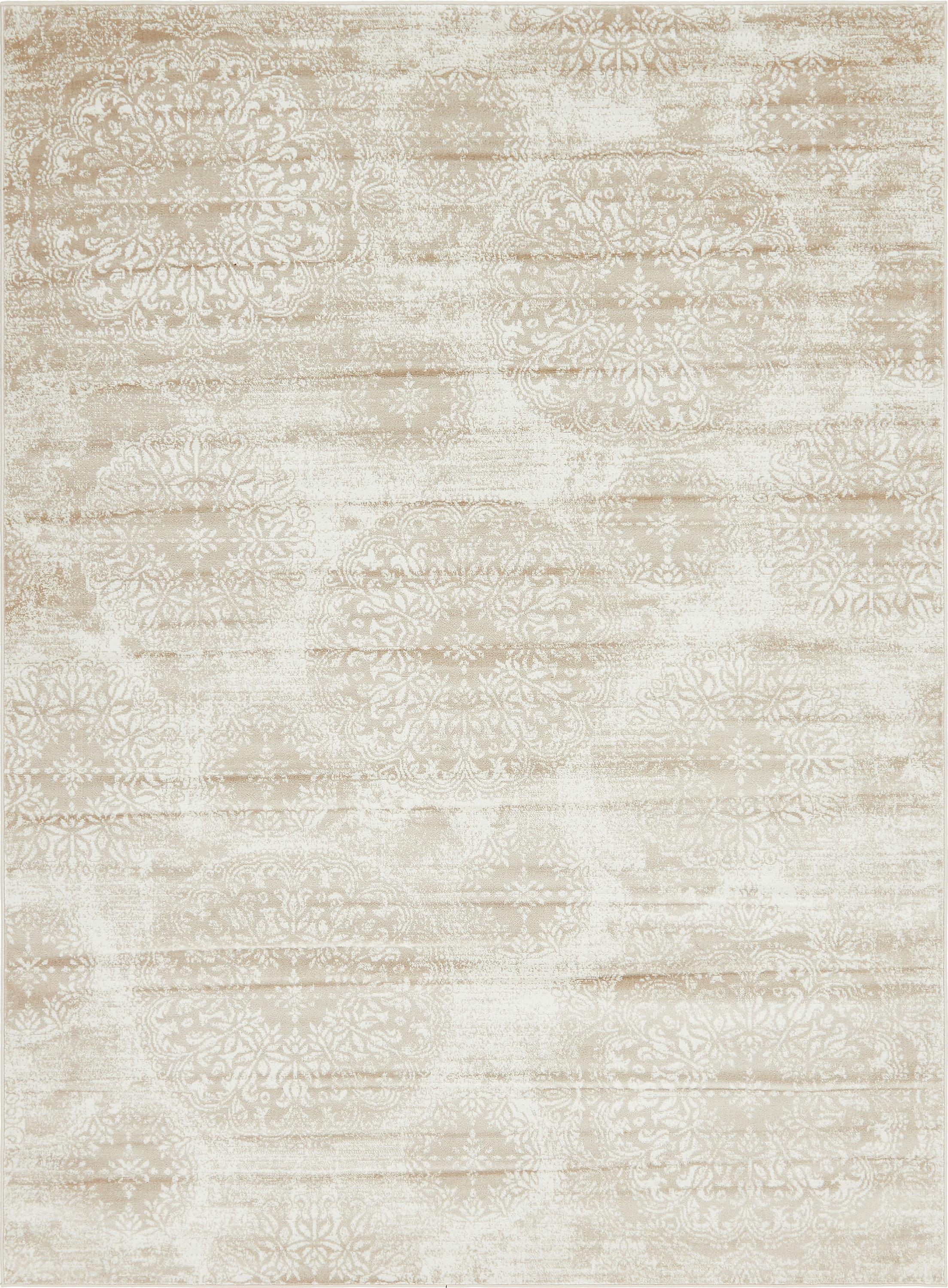 Unique Loom Sofia Distressed Traditional Area Rugs, Tan/Brown, 8' 0 x 11' 0