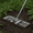 Silver, variant on GVN 30 x 10 Inch Lawn Leveling Rake with Ergonomic Handle-Black