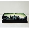 thumbnail image 2 of Flying Dragon Fuzzy Blanket Print Room Decor - Dragon Sherpa Blanket ,Exotic Dragon Throw Blanket Tropical Rainforest Fleece Blanket for Bedroom Living Room, 2 of 5