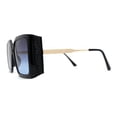 thumbnail image 4 of Womens Oversized Rectangle Butterfly Fashion Designer Sunglasses Black Navy, 4 of 4
