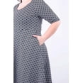 thumbnail image 4 of Vestido Línea A Roman Fashion Negro/Blanco Talla 42, 4 of 4