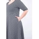 thumbnail image 4 of Vestido línea A con bolsillos Roman Fashion Tallas Extras 0053 Negro/Blanco negro 40, 4 of 4