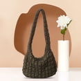 thumbnail image 4 of Bolso Cruzado Con Patrón Celosía para Mujer Bolso Acolchado Algodón Gran Capacidad (verde), 4 of 9