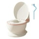 thumbnail image 1 of Orinal de entrenamiento para niños, silla de baño compacta, asiento de inodoro para niños pequeños, entrenamiento Asiento PP rosa, 1 of 8