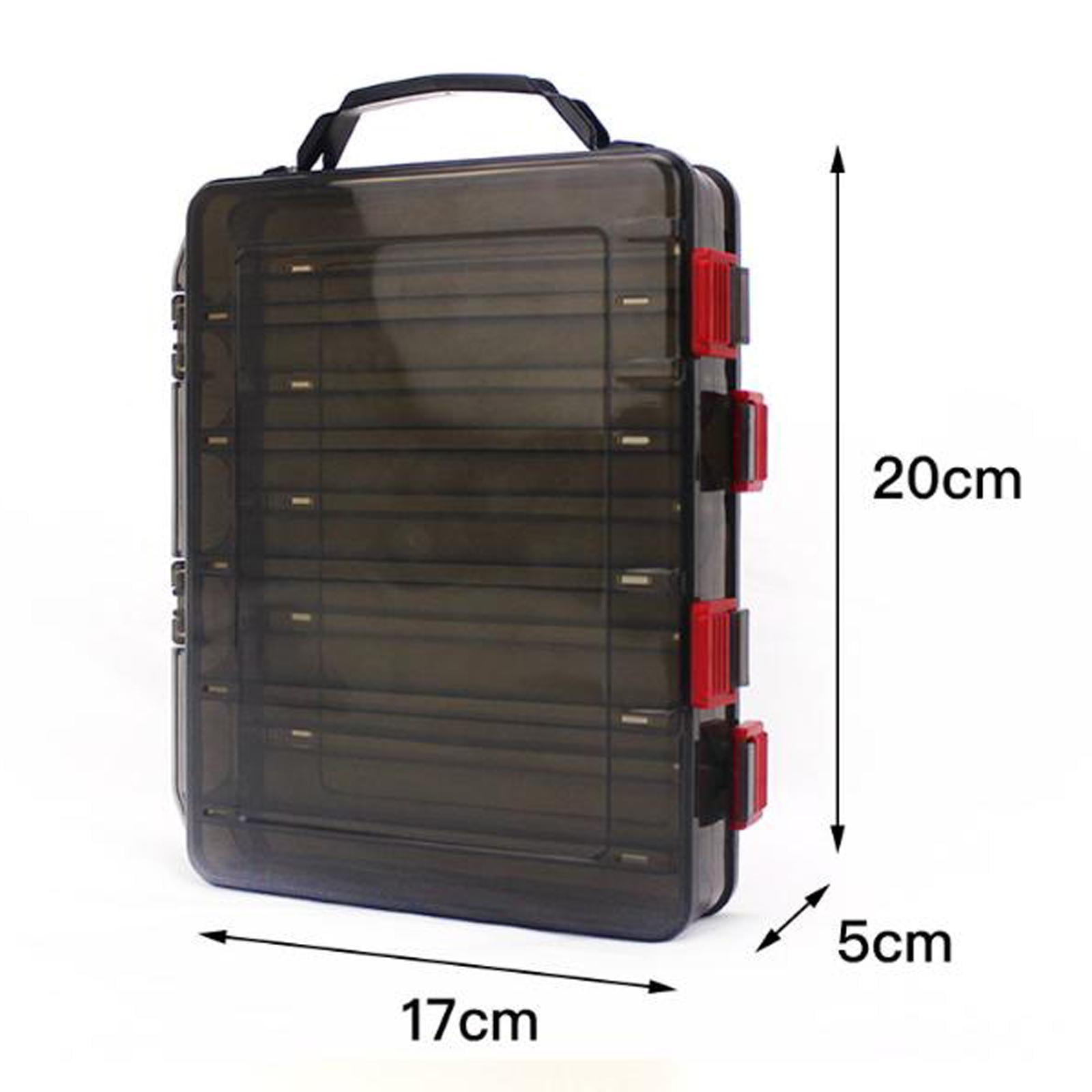 Colaxi Fishing Tackle Box Fishing Accessories Hooks Storage Case Portable Waterproof Container Box 10 Slot