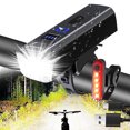 thumbnail image 2 of LEEYNEER Bike Lights  1500mAh USB Rechargeable Bicycle Lights  5 Modes  Super Bright High Lumens Front and Back LED Bike Lights  Bicycle Lights Taillight Set for Night Riding  Road and Mo, 2 of 5