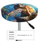 thumbnail image 4 of Balery Colorful Underwater Sea Turtle Fundas de asiento para taburete de bar redondo de tela de terciopelo ajustables que protegen de arañazos y manchas para sillas de 14 a 17 pulgadas.-14 inch, 4 of 7