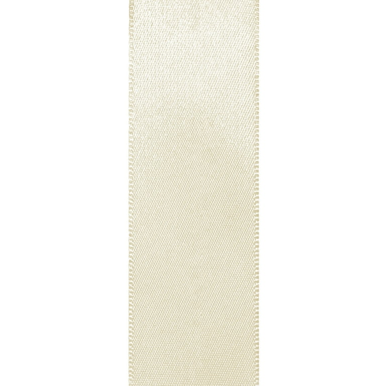 ivory satin ribbon for wedding dress Gwen Studios 1.5" Double Faced Satin, 50 Yards