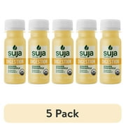 (5 pack) Suja Organic Digestion Ginger Pineapple Shot, 1.7 fl oz Bottle