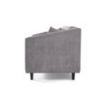 thumbnail image 4 of Sofá Love Seat 2 Plazas De Velvet Gris Claro Modelo Ivanka, 4 of 7