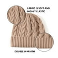 thumbnail image 3 of Gorros de polar de talla grande para hombres y mujeres, gorros cálidos de talla grande, gorros de invierno para cabezas grandes, gorros de punto elástico, 3 of 5