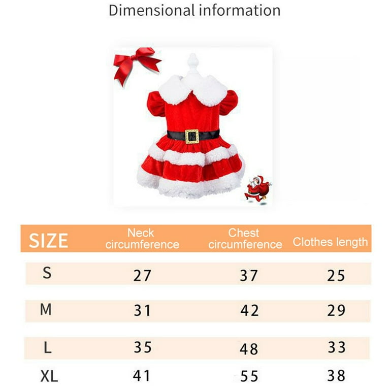 Red Dog Christmas Dress for Small Dogs, Santa Costume Outfit - Walmart.com Red Dog Christmas Dress for Small Dogs, Santa Costume Outfit - Walmart.com