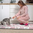 thumbnail image 3 of Pioneer Flower Floral Print Pattern Kitchen Rugs Sets Of 2,Anti Fatigue Kitchen Mat Rugs Non Slip Washable,Decorative Kitchen Floor Mats for Kitchen,Sink,Laundry,17"X30"+17"X47", 3 of 7