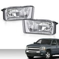thumbnail image 2 of PIT66 Pair Bumper Fog Lights Lamps w/Bulbs Clear Lens Fit For Chevy Silverado/Tahoe/Suburban/Gmc Sierra 2007-2015, 2 of 10
