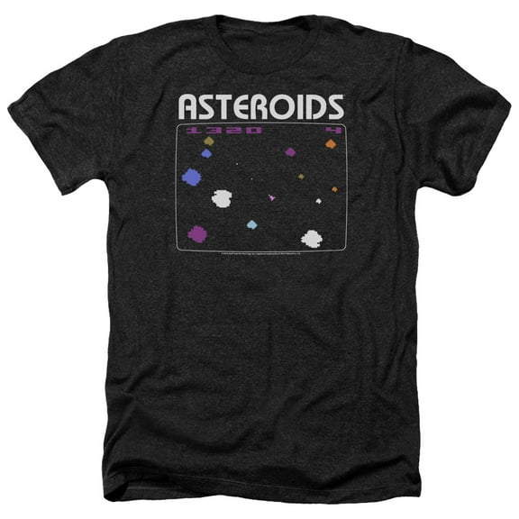Atari - Asteroids Screen - Heather Short Sleeve Shirt - Large