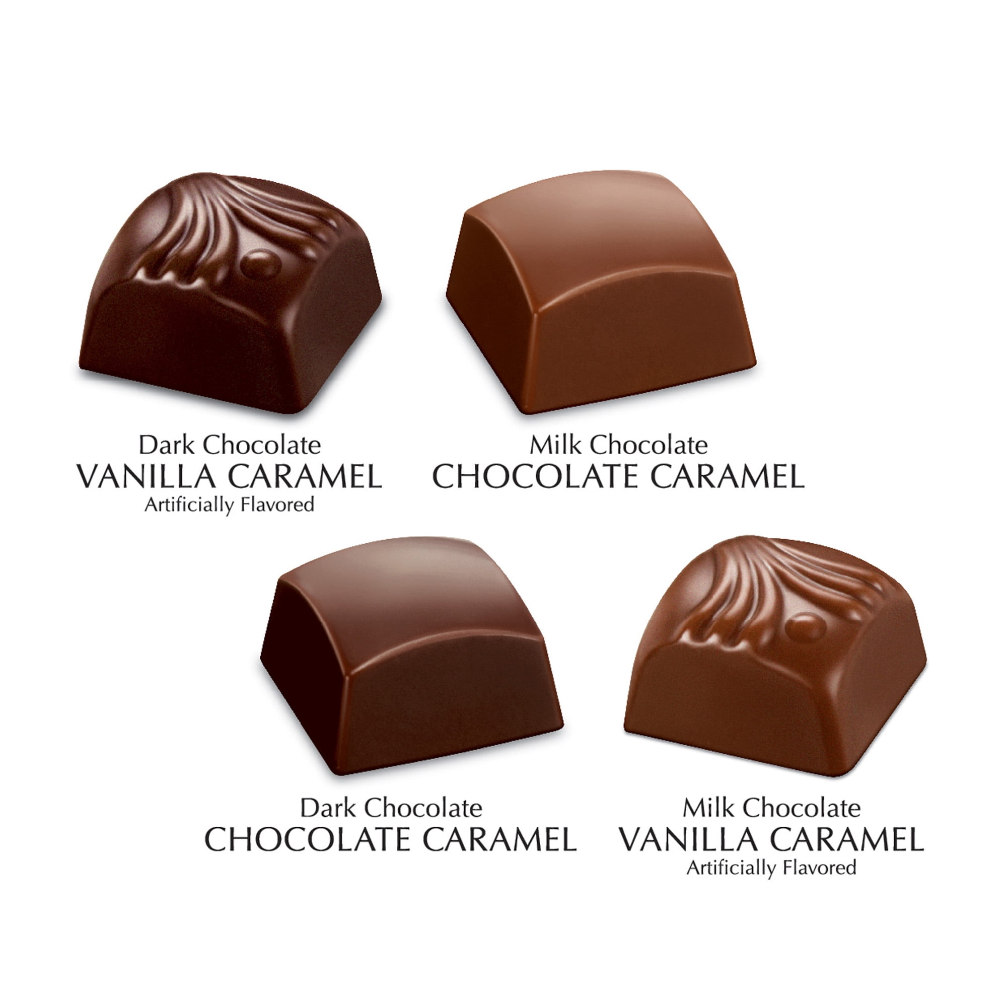 (4 pack) Hershey's Pot of Gold Milk and Dark Chocolate Caramel Pieces 5.5oz Assortment
