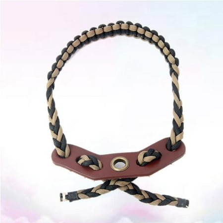 Archery Compound Bow Adjustable Braided Cord Bow Wrist Sling Strap for Hunting Practice Sports Accessories