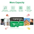thumbnail image 2 of 128GB microSDXC TOPESEL 2 Pack TF Card with Adapter, microSDXC U3 Class 10 Memory Card for Nintendo Switch Camera Phone Drone Green, 2 of 7
