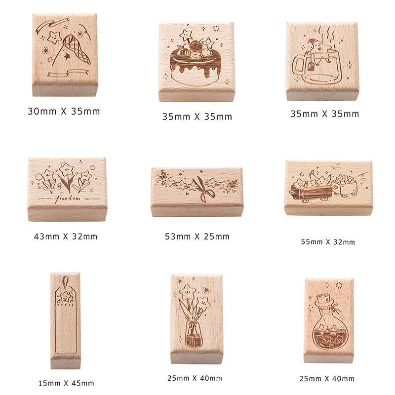 Number Alphabet Letter Rubber Stamp Free Combination Cute DIY Scrapbooking Stamp 