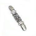 thumbnail image 1 of Scarf Clip Silver Scarves Pin with Rhinestones and long-lasting; not easy Electroplating Alloy Sweater Clips Clasp Holder Jewellery Accessories, 1 of 6