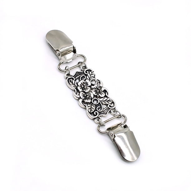 Bufanda clip de plata bufandas Pin con pedrería de diamantes de imitación de galvanoplastia suéter suéter clips Soporte de cierre Joyería Accesorios para silenciador seitruly AP008824-00
