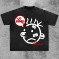 thumbnail image 2 of Camiseta de manga corta con estampado gráfico de dibujos animados de Harajuku para niños, estilo hip hop, Y2K, para hombres y mujeres, ropa para parejas, camiseta de gran tamaño para uso diario, 2 of 5